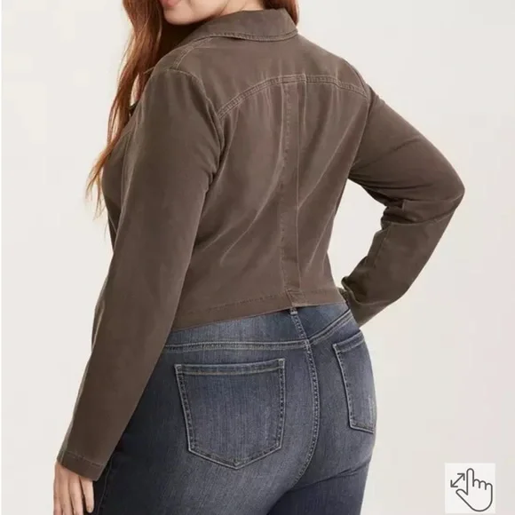 GUC Torrid Washed Jersey Moto Jacket - Picture 2 of 6